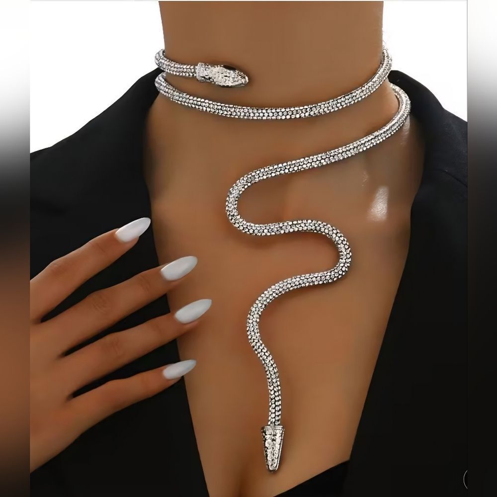 Bendable Snake Wrap Necklace Armband Bracelet Witchy Whimsigoth‎ Boho New